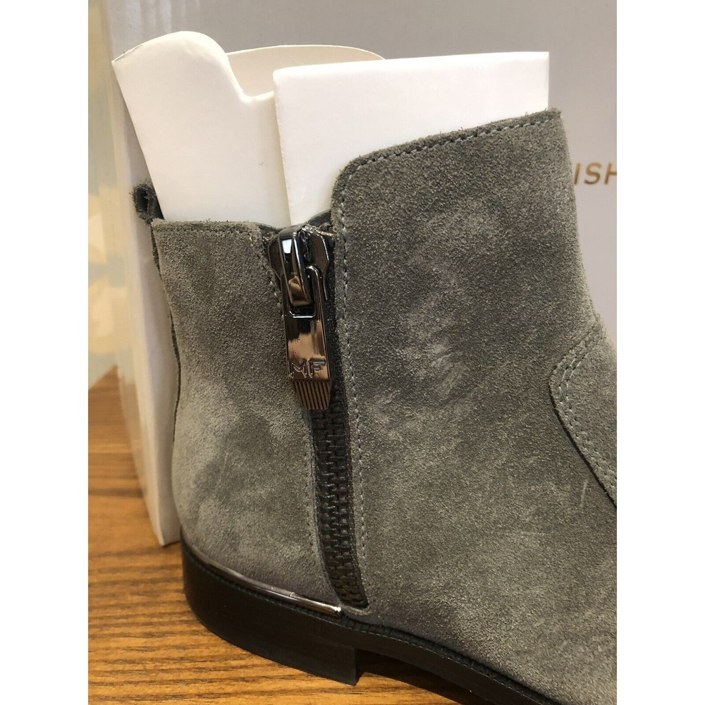Marc Fisher Womens Rail Almond Toe Ankle Fashion Boots, Gray Suede, Size 6 - Picture 2 of 8